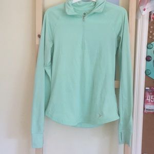 Mint green athletic sweater